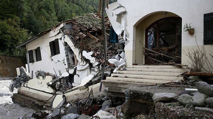 Telediario 1 - El temporal 'Alex' golpea el sureste de Francia
