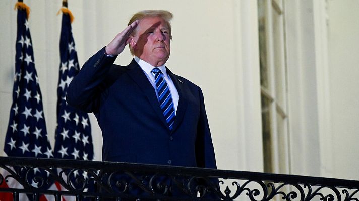 Telediario 1 - Trump regresa sin síntomas a la Casa Blanca entre las dudas sobre su estado de salud