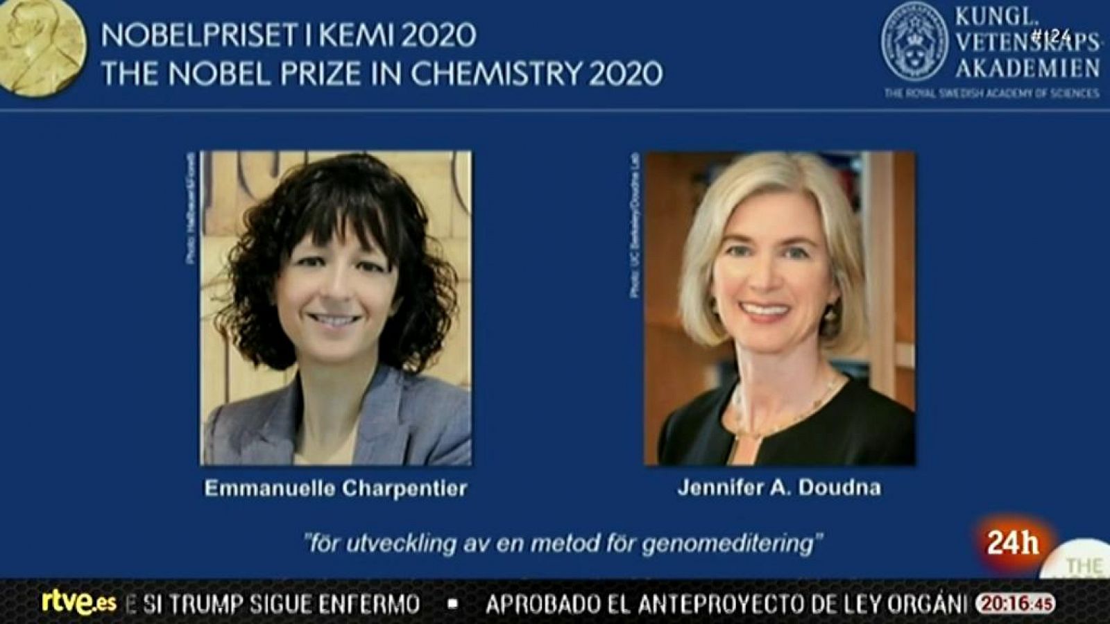 Emmanuelle Charpentier y Jennifer Doudna, un premio Nobel de Química que hasta ahora sólo habían conseguido otras cinco mujeres