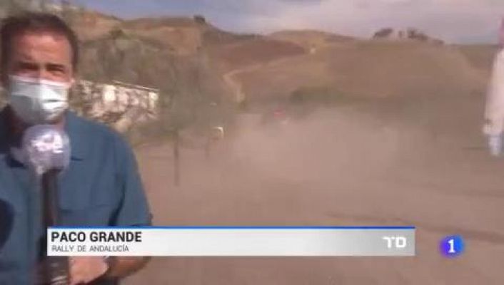 Telediario 1 - Cristina Gutiérrez, tras la estela de Al Attiyah, Al Rajhi y Sainz en el Rally de Andalucía