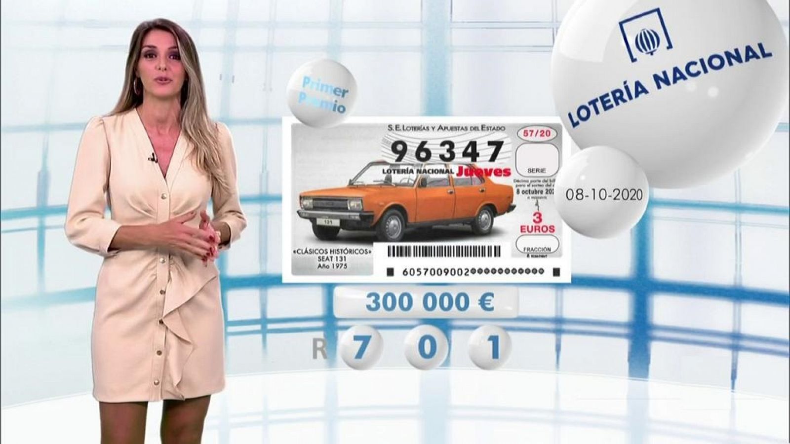  Lotería Nacional + La Primitiva + Bonoloto - 08/10/20 - RTVE.es