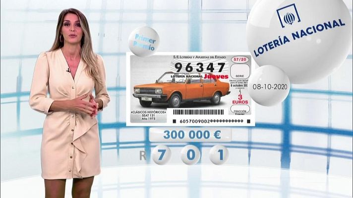  Lotería Nacional + La Primitiva + Bonoloto - 08/10/20