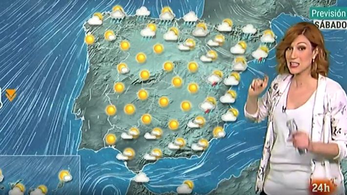 La tarde en 24h - El frente atlántico dejará este sábado chubascos en Cataluña, Baleares y en la Comunidad Valenciana