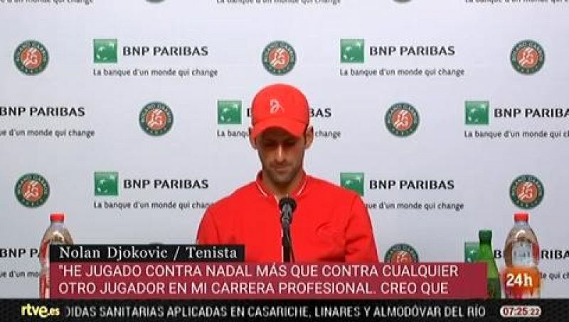Djokovic: "Nadal es mi mayor rival"