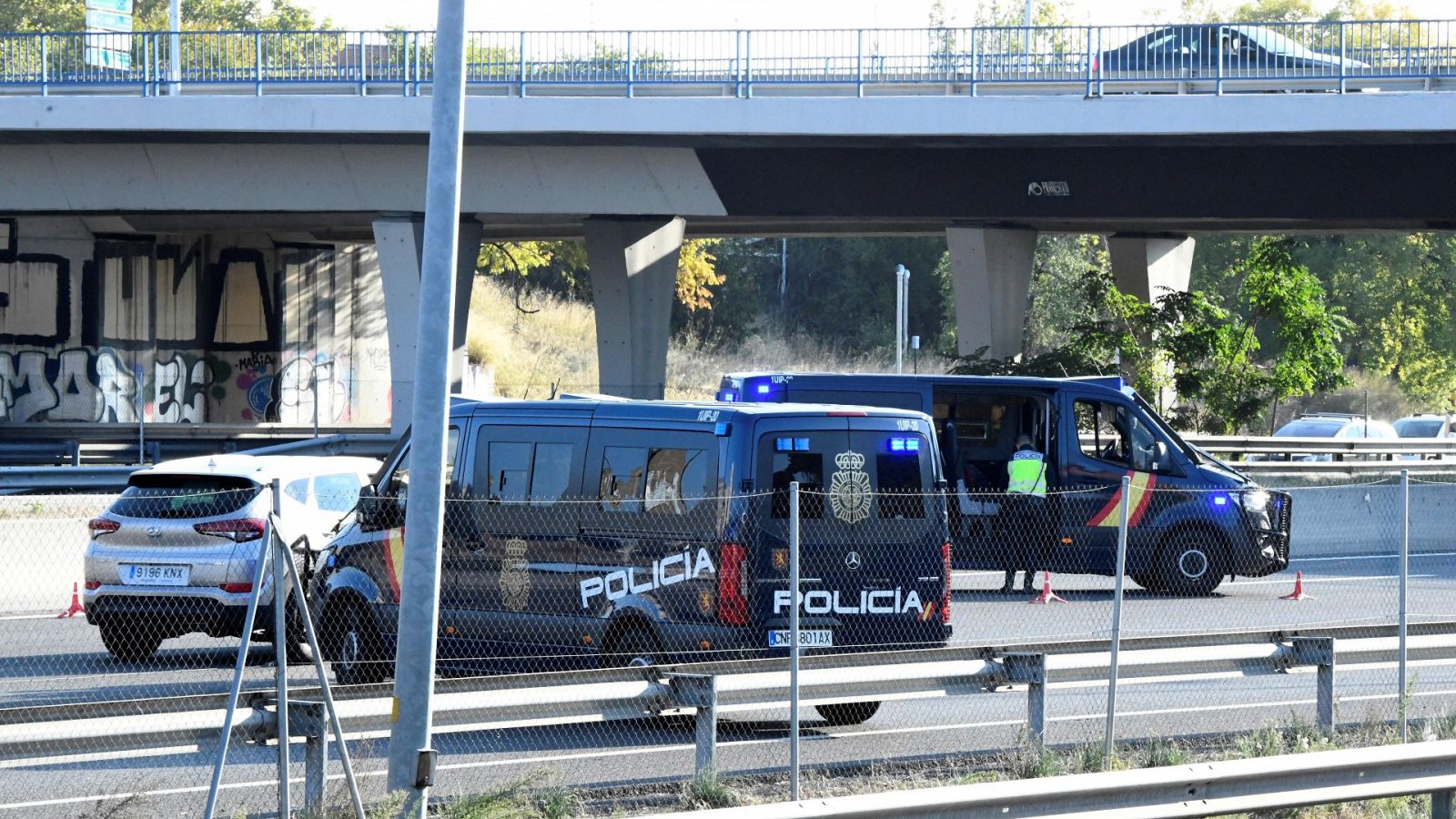 Controles en las salidas de Madrid en el segundo día de estado de alarma