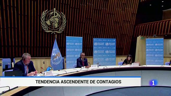 Telediario 1 - La OMS reclama adoptar medidas en Europa para detener los contagios de coronavirus