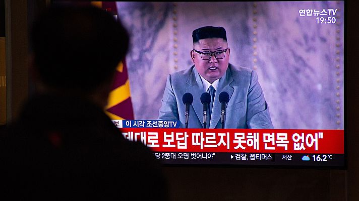 Telediario 1 - Corea del Norte celebra los 75 años de su partido con la exhibición de nuevo arsenal