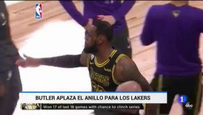 Telediario 1 - Butler aplaza el anillo para los Lakers