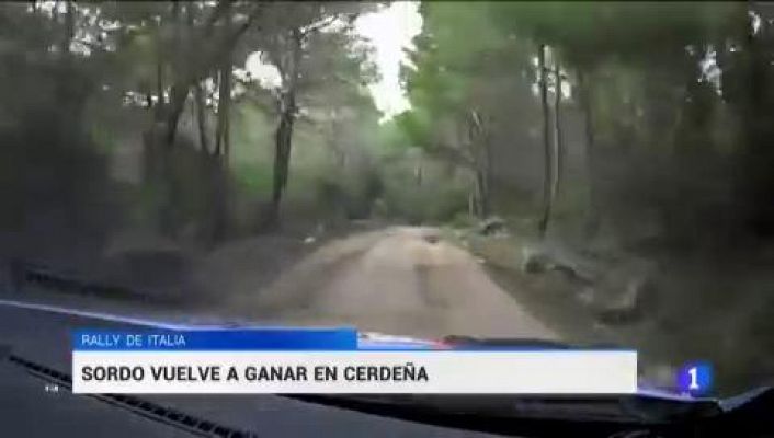 Telediario 1 - Dani Sordo se lleva la victoria en el Rally de Cerceña