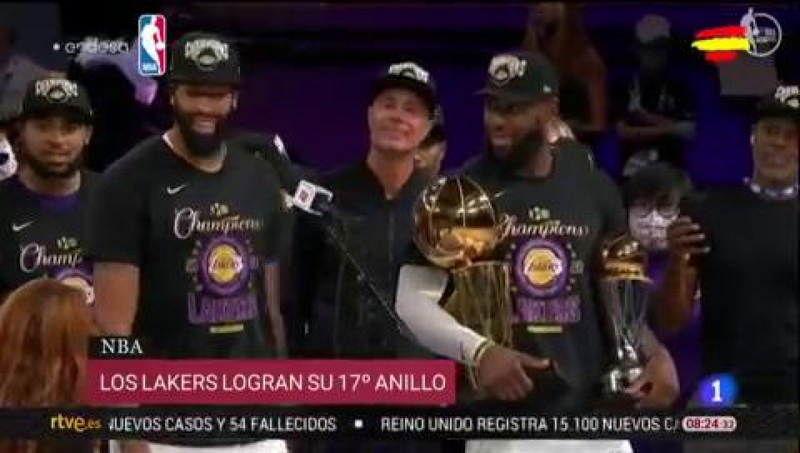 Los Lakers, campeones de la NBA 10 años después