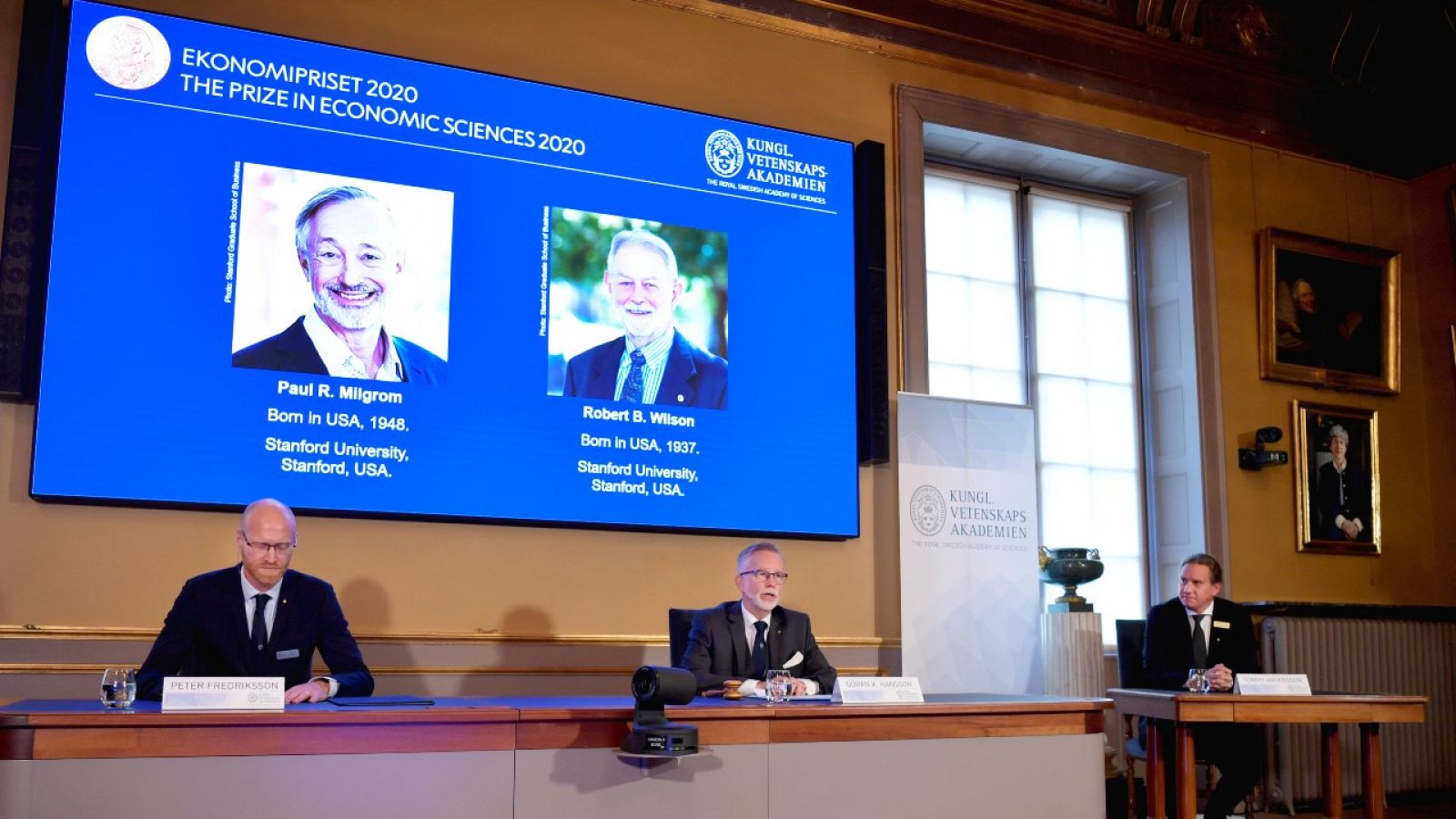 Nobel de Economía para Paul Milgrom y Robert B. Wilson por su contribución en las subastas 