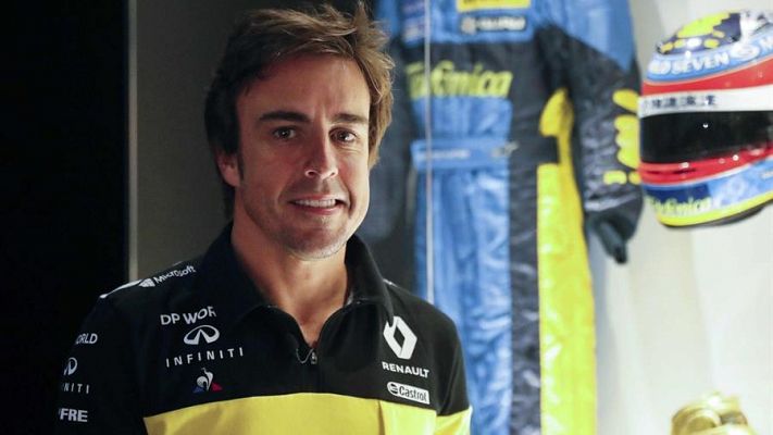 Fernando Alonso probará su Renault en Barcelona