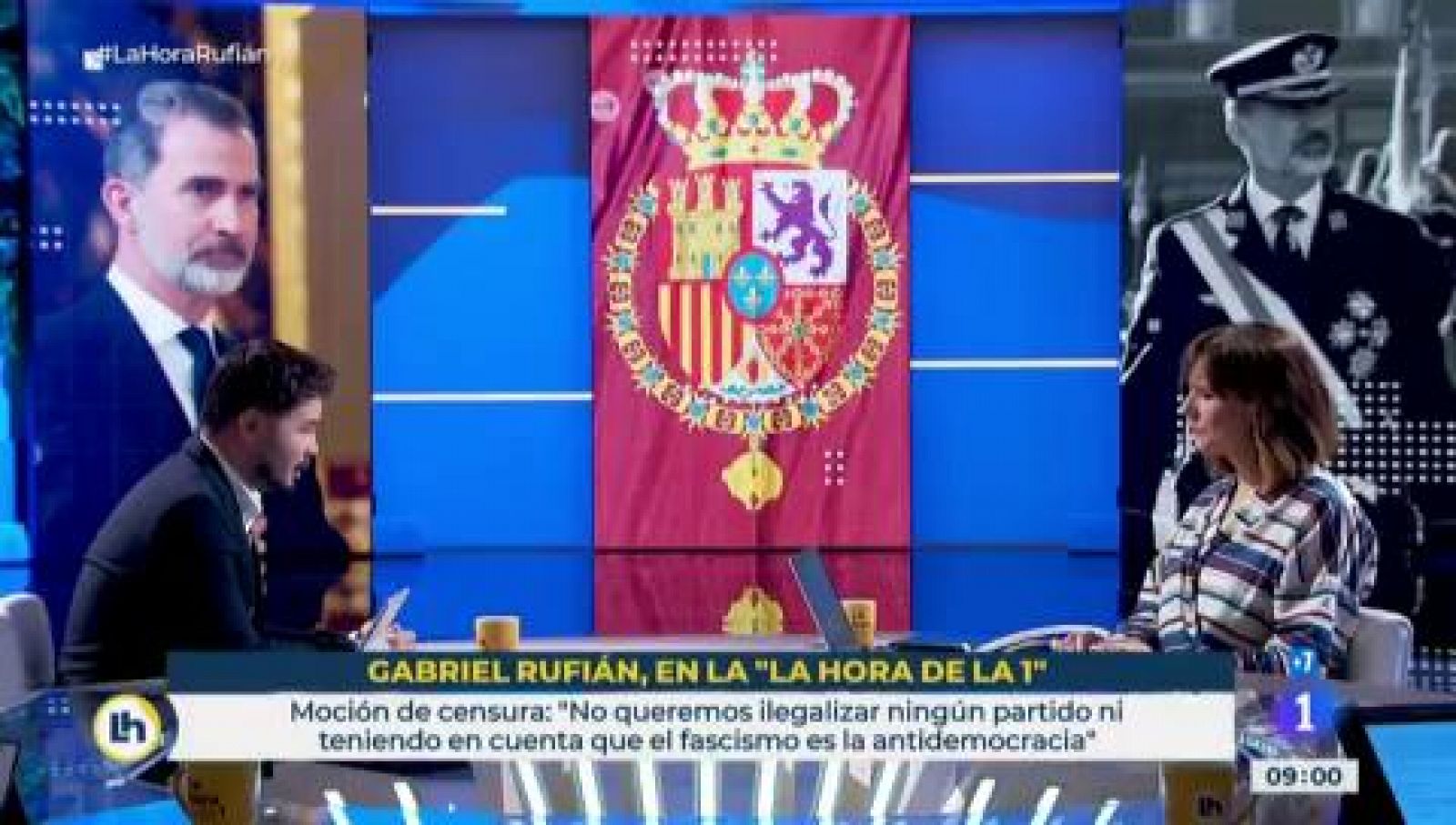 La hora de La 1: Rufián: "La presencia del rey en Cataluña es una provocación para mucha gente" | RTVE Play