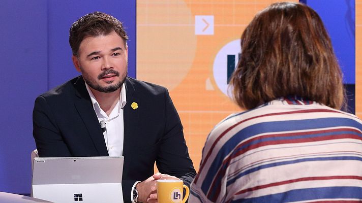 La hora de La 1 - Rufián, sobre indulto a los líderes del procés: "Nos parece buena noticia que se hable de política"