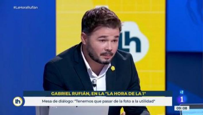 La hora de La 1 - Rufián, sobre indulto a los líderes del procés: "Nos parece buena noticia que se hable de política"