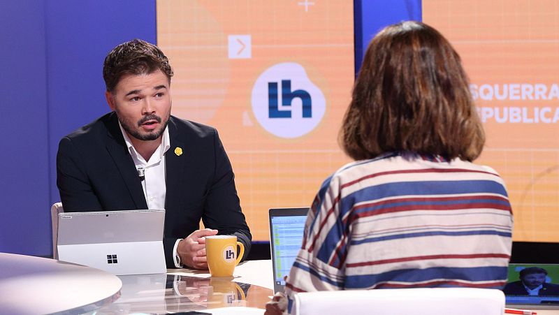 Rufián, sobre los PGE: "No vamos a participar en la operación salvar al soldado Cs" - La hora de La 1 | Ver