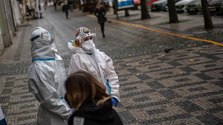 Telediario 1 - Las restricciones contra la COVID-19 se aceleran en Europa