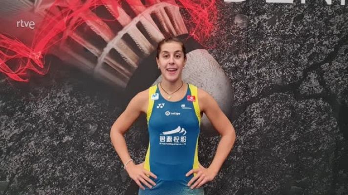  - Carolina Marín: "Tras siete meses de parón, primera victoria y con ganas de seguir en la pista"