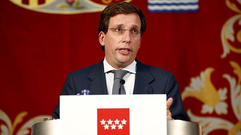 José Luis Martinez Almeida en la rueda de prensa donde ha pedido el fin del estado de alarma