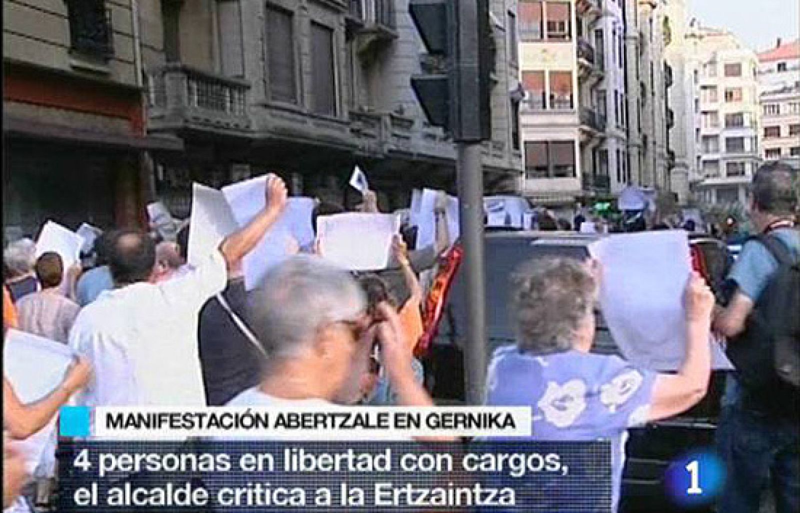 Libertad para los detenidos en Gernika por participar en una manifestación ilegalizada | Ver