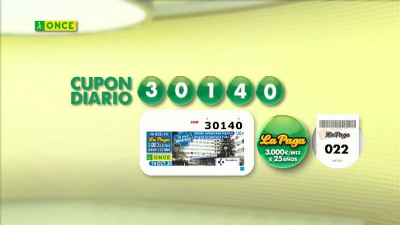 Sorteo ONCE - 14/10/20 - ver ahora