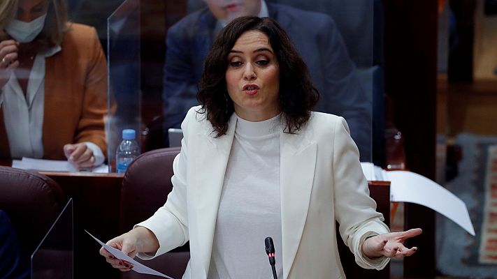 Informativo 24h - Ayuso acusa al Gobierno de imponer el estado de alarma en Madrid "a punta de pistola"