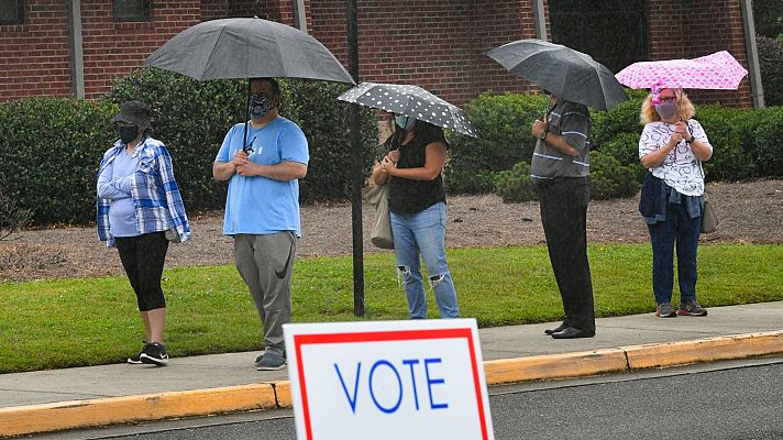 Récord de voto anticipado en Estados Unidos