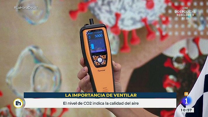 La hora de La 1 - Experimento para saber cómo tenemos que ventilar