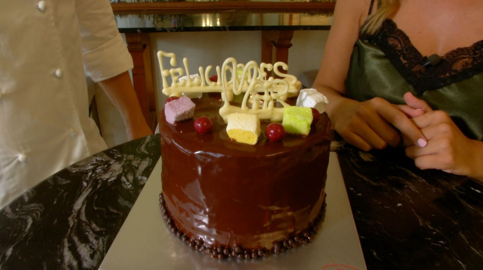 Receta de tarta de chocolate y bizcocho de Oriol Balaguer