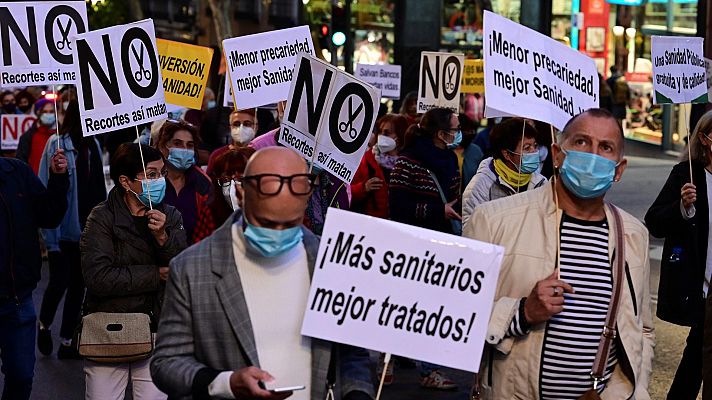 Manifestaciones en defensa de la sanidad pública