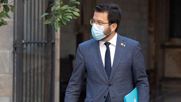 Informativo 24h - Pere Aragonés, 'president' en funciones: "Cataluña no descarta un toque de queda"