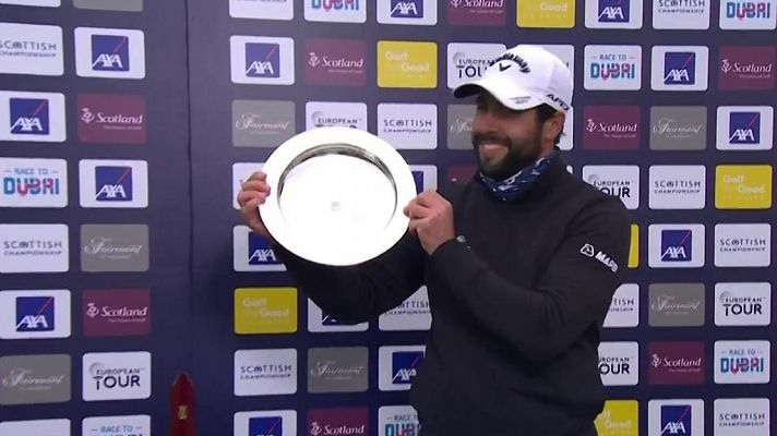 Adrián Otaegui vence en el Campeonato de Escocia de golf