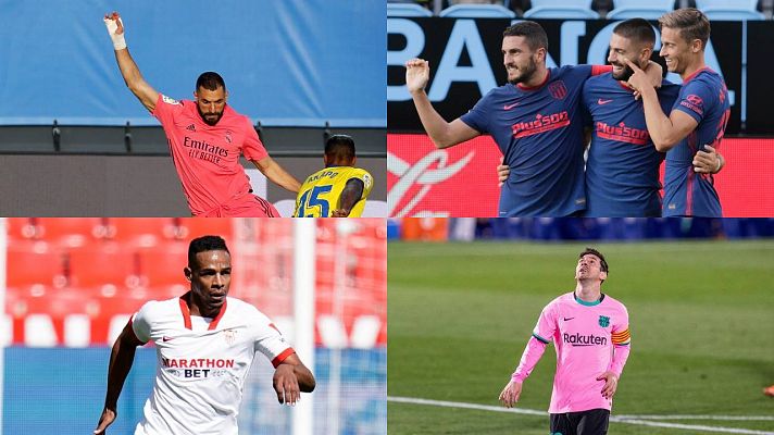 Telediario 1 - Barça, Sevilla, Atleti y Madrid vuelven a la Champions