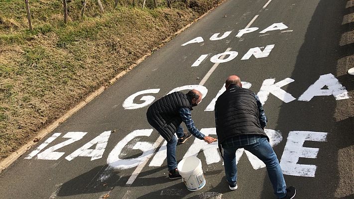 Vuelta ciclista a España - Vuelta 2020 | La afición vasca deja su huella en Arrate