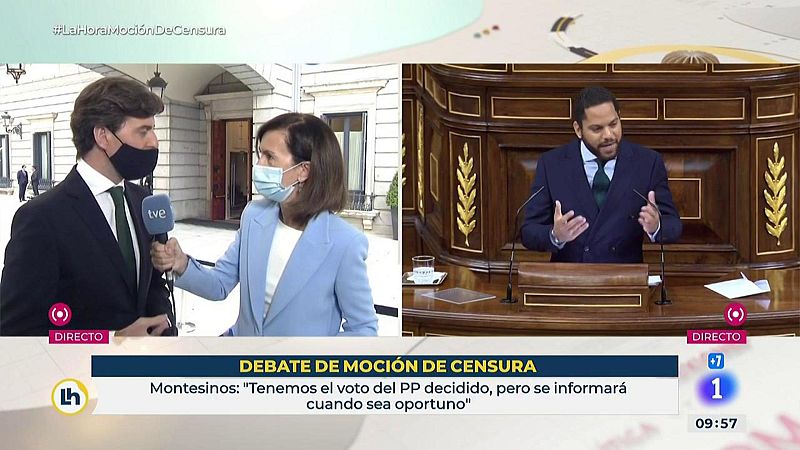 Montesinos dice que el PP ya "tiene decidido" su voto pero no lo desvelarán hasta mañana