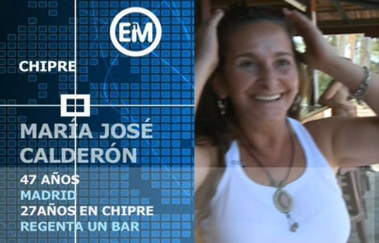 Españoles en  Chipre. María José