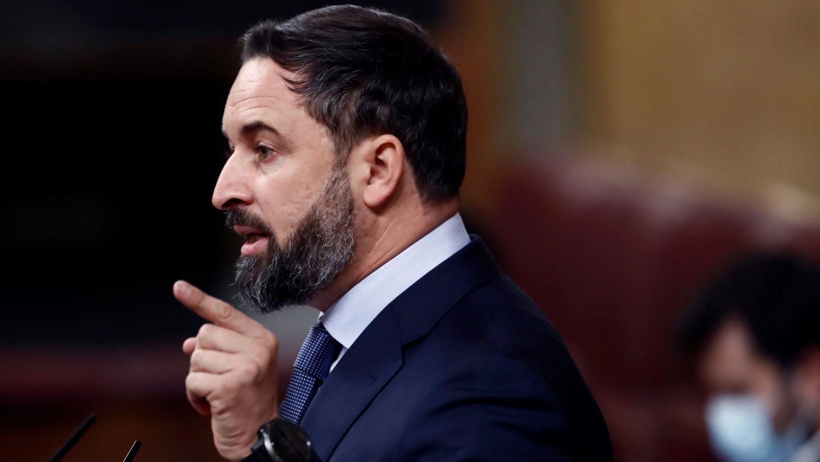 Abascal a Podemos: "Gobiernan con el único partido que ha mantenido entre sus filas a un condenado por violencia contra su mujer"