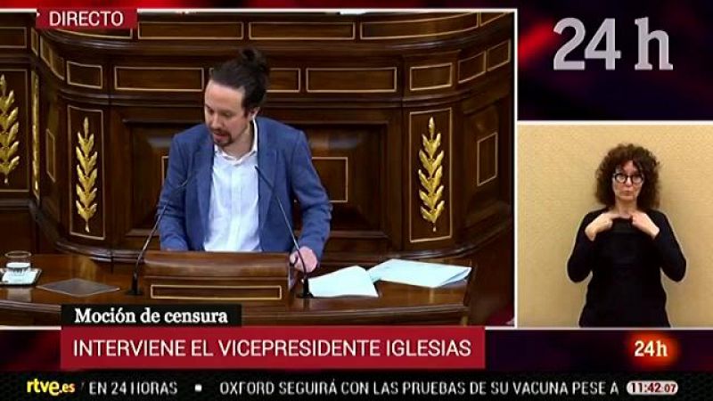 Iglesias describe "una guerra civil entre la derecha española"