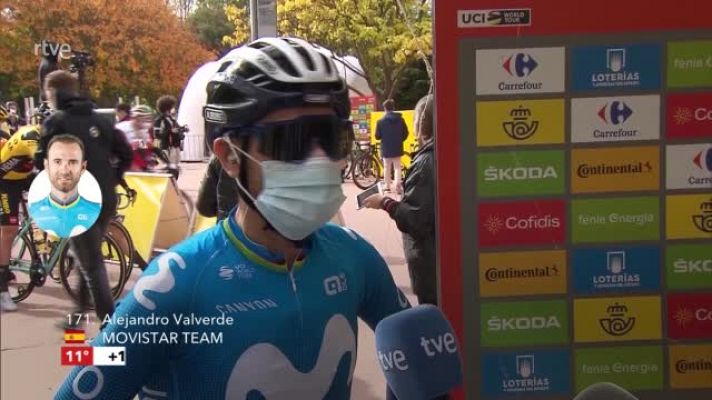Vuelta ciclista a España - Vuelta 2020 | Alejandro Valverde, tras la victoria de Soler: "Un poco de vino y poco más"
