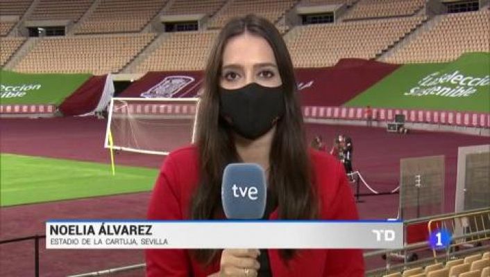 La selección española prepara el choque ante República Checa en La Cartuja