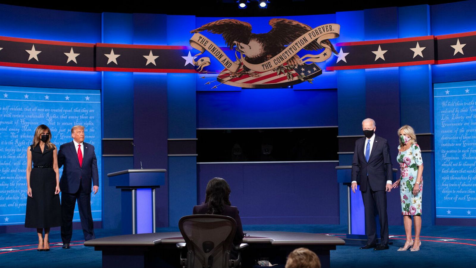 Trump durante el debate: "Soy la persona menos racista de esta sala"