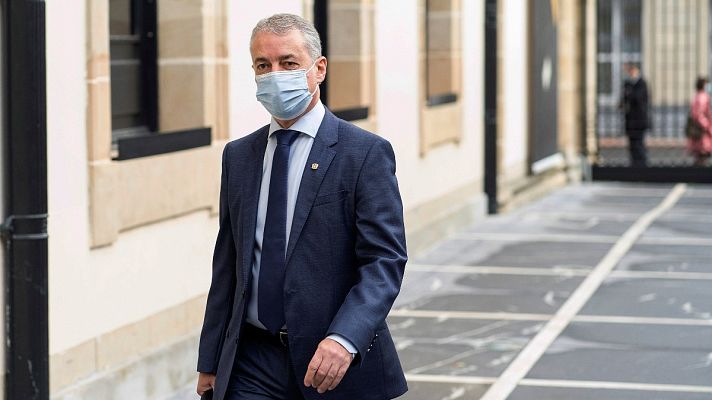 Telediario 1 - Urkullu solicita a Sánchez que declare el estado de alarma en el País Vasco