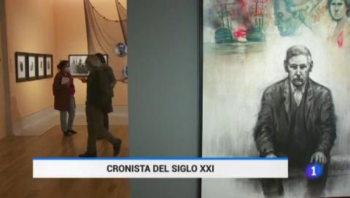 Telediario 1 - Un joven pintor malagueño recrea la batalla de Trafalgar en 40 cuadros