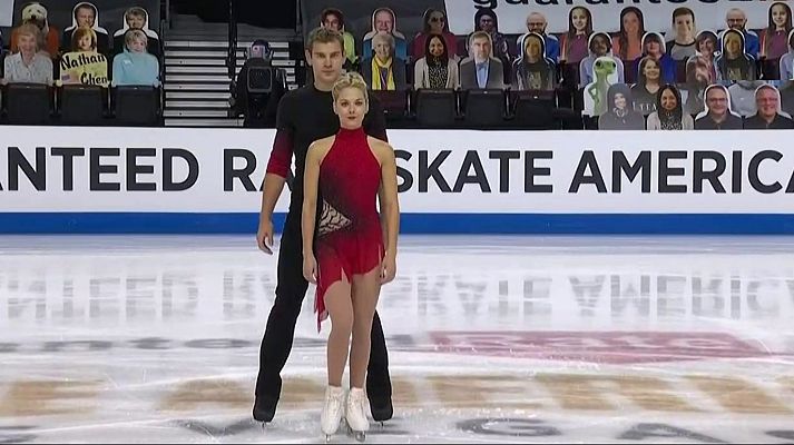 Patinaje sobre hielo - Grand Prix Skate America. Programa corto parejas