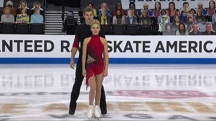 Patinaje sobre hielo - Grand Prix Skate America. Programa corto parejas