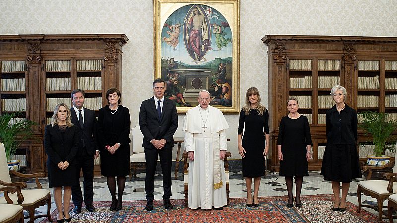 El papa recibe por primera vez a Pedro Sánchez en el Vaticano