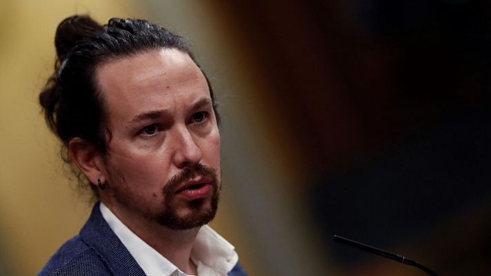 Telediario 1 - Iglesias pide al juez del caso Dina que se investiguen los vínculos entre Villarejo y la "policía patriótica"