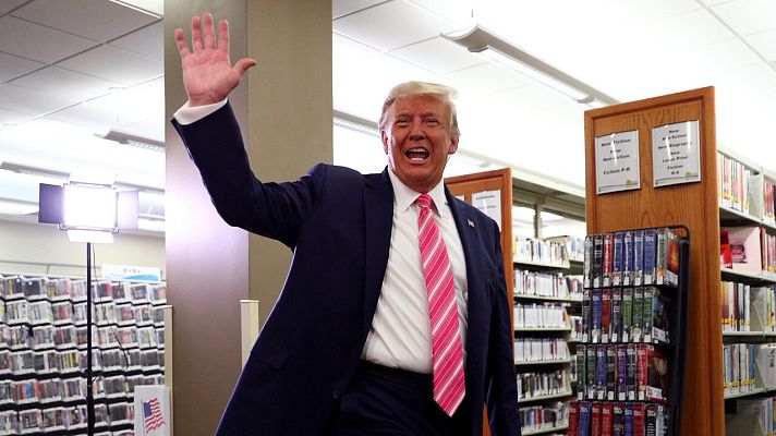 Telediario 1 - Trump ejerce el voto anticipado en Florida a diez días de las elecciones