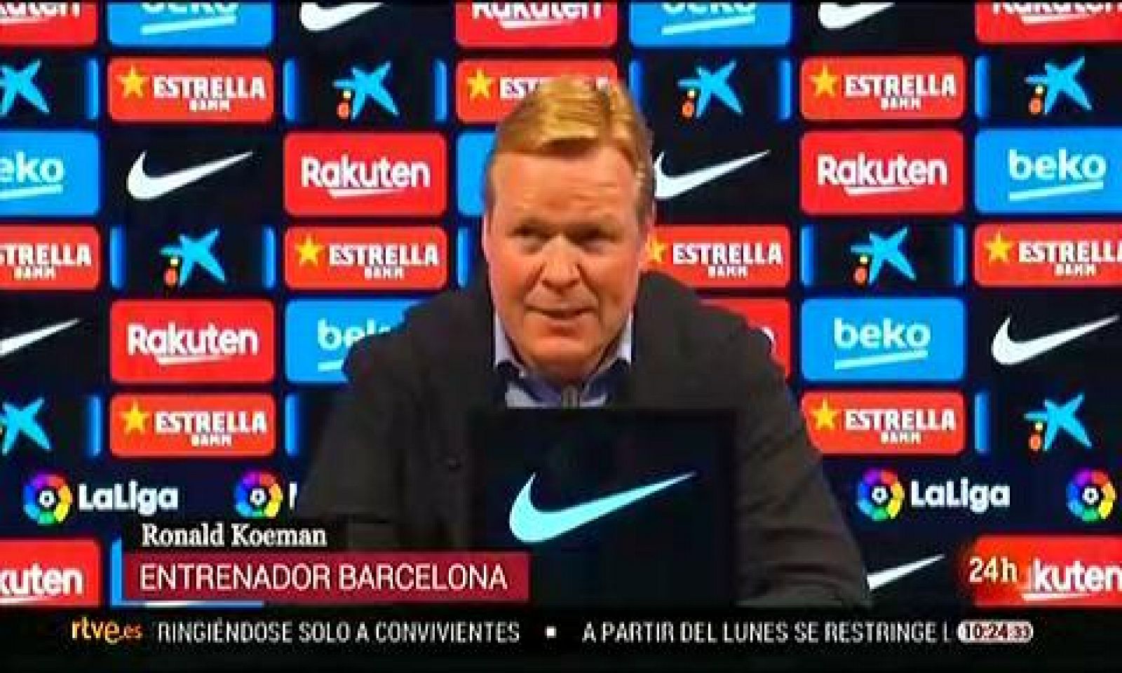 Liga | Koeman: "Para mi no es penalti"