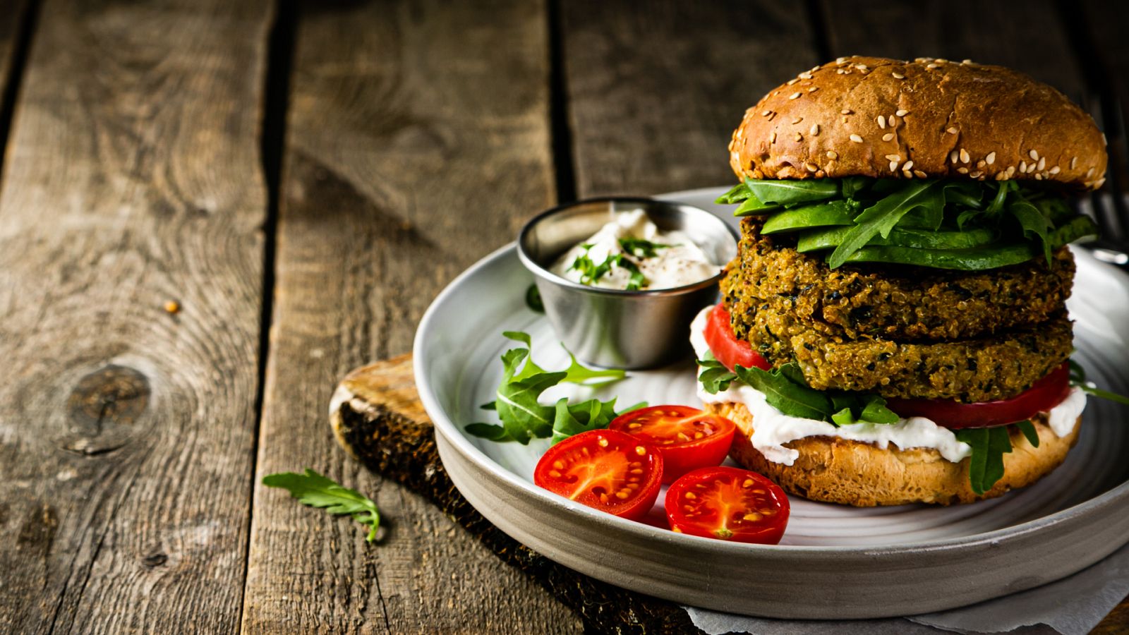 ¿Son saludables las hamburguesas vegetales? 